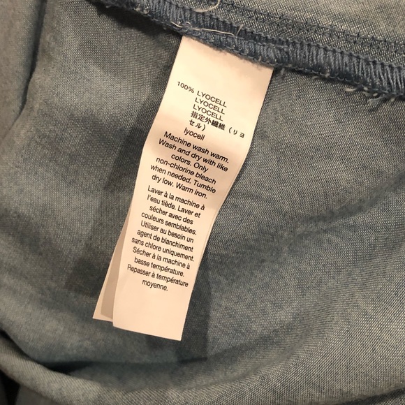 Gap Jean Shirt Dress w/ attached Belt. NWT. - Picture 8 of 8